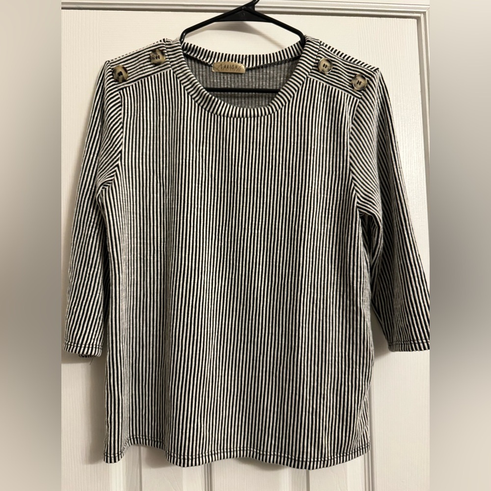 NWOT Women’s Petite Striped Blouse